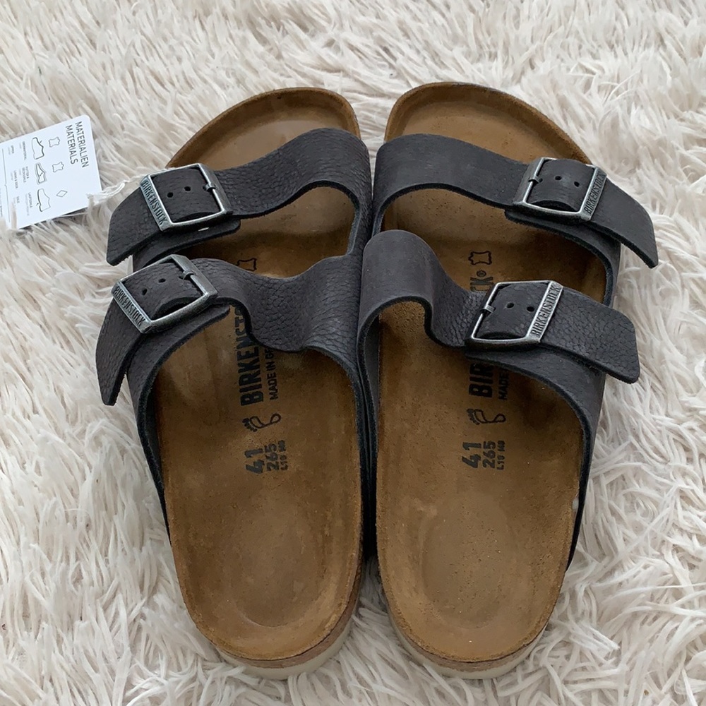 NWB Birkenstock Arizona Nubuck leather sandals - Picture 7 of 11
